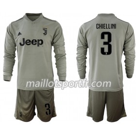 Maillot de Foot Juventus CHIELLINI 3 Enfant Exterieur 2018/19 ML